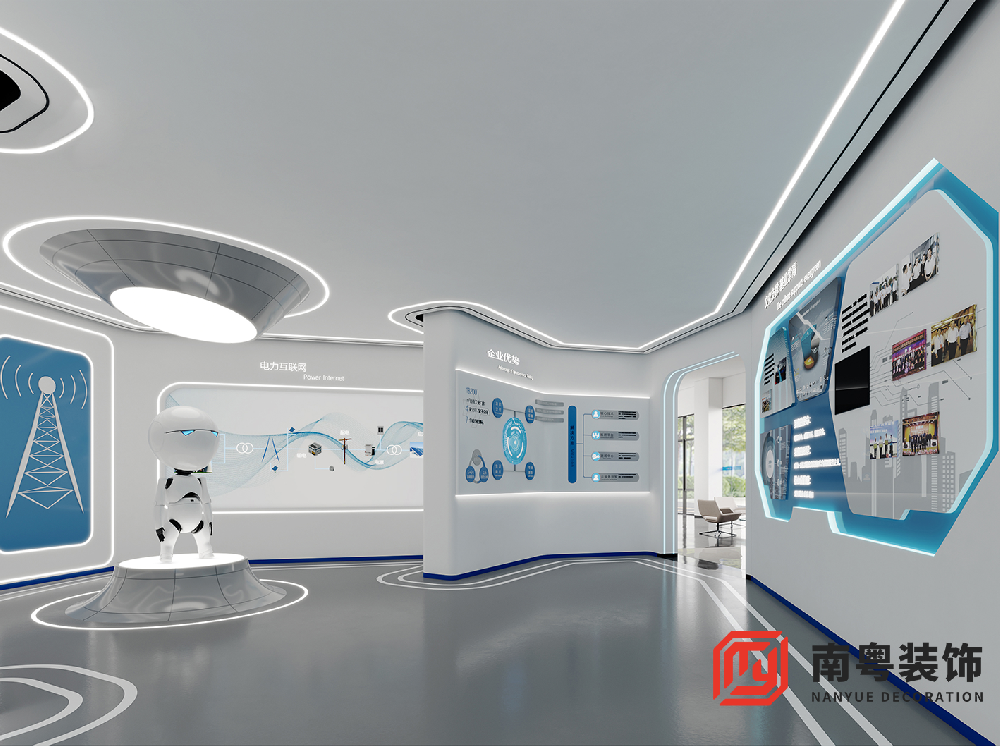 广州市经济开发区恒力检测企业展厅装修设计